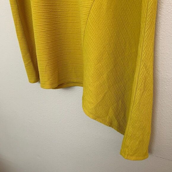 ALFANI Asymmetric Gold Sleeveless Crew Neck Tunic Top Plus Size 0X - Picture 4 of 6